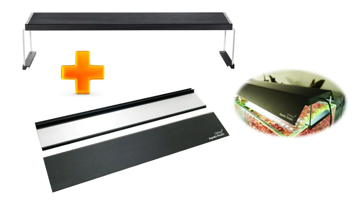 Chihiros WRGB2 Aquarienbeleuchtung 60cm & Blende (verspiegelt)  Vorteils-Paket