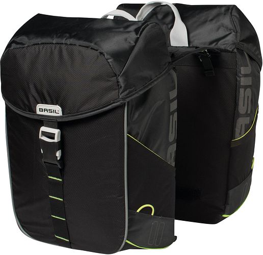 Basil Miles Doppeltasche 34 l schwarz,grün
