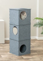 TRIXIE Filz Tower Nele, 38 × 105 × 38 cm, grau