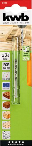kwb Akku Top HSS Hartholzbohrer  3,0 mm SB 511903