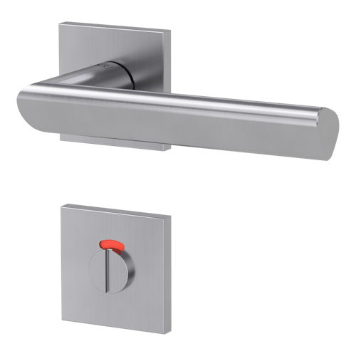 Griffwerk VAYA 137 TRI fast2fix Fast2Fix GK3 Rosetten eckig WC rot/weiß Edelstahl matt