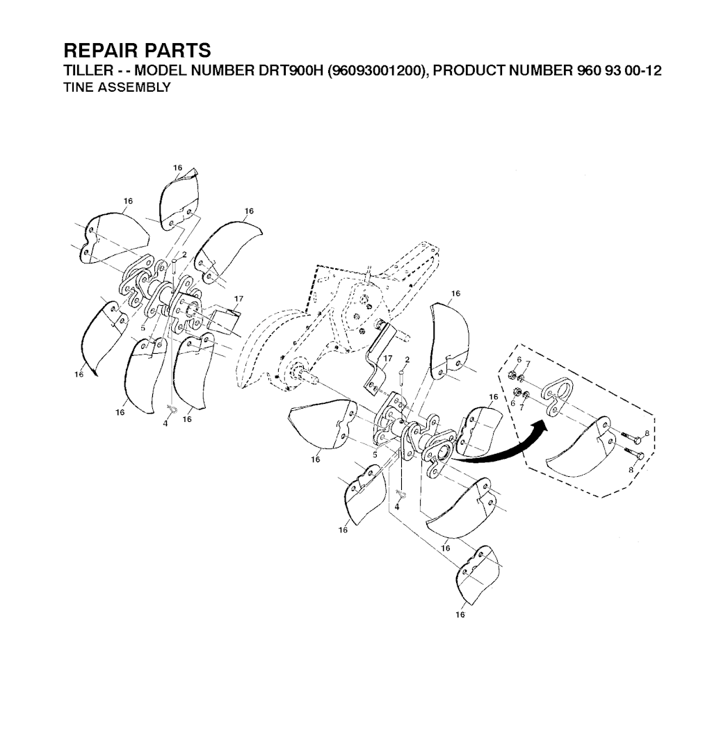 Explosionszeichnung Ersatzteile