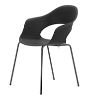 BEST Stapelsessel LUNA, Stahl / Kunststoff Anthrazit - Auslaufartikel / Einzelstück