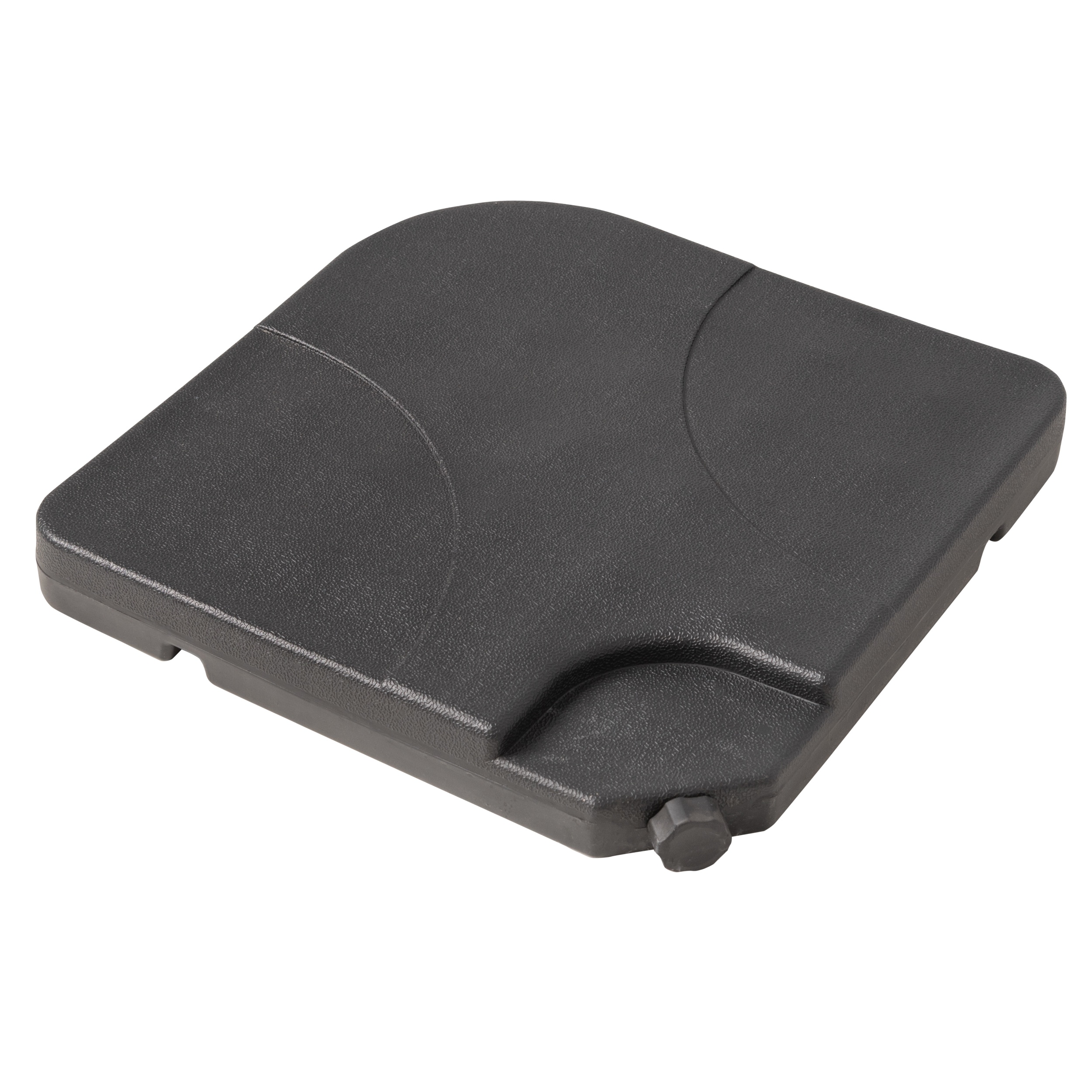 Derby Füllplatte 25 kg, 4er-Set, Kunststoff Schwarz