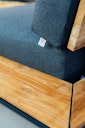 Diamond Garden Modullounge kurze Ecke links NORA Sun & Rain, Aluminium / Teak / Tuvatextil (100 % Polyacryl)
