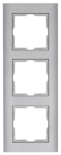 Kopp Abdeckrahmen 3-fach ATHENIS edelstahl