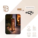 Vorschaubild Badeko Metallsäule Bregenz "Willkommen" - inkl. Pflanzschale & Beleuchtung
