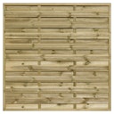 Vorschaubild T&J ECO-Dichtzaun 180 x 180 cm, Rahmen 30/45 mm, kdi grün, Lamellen 5 x 100 mm glatt