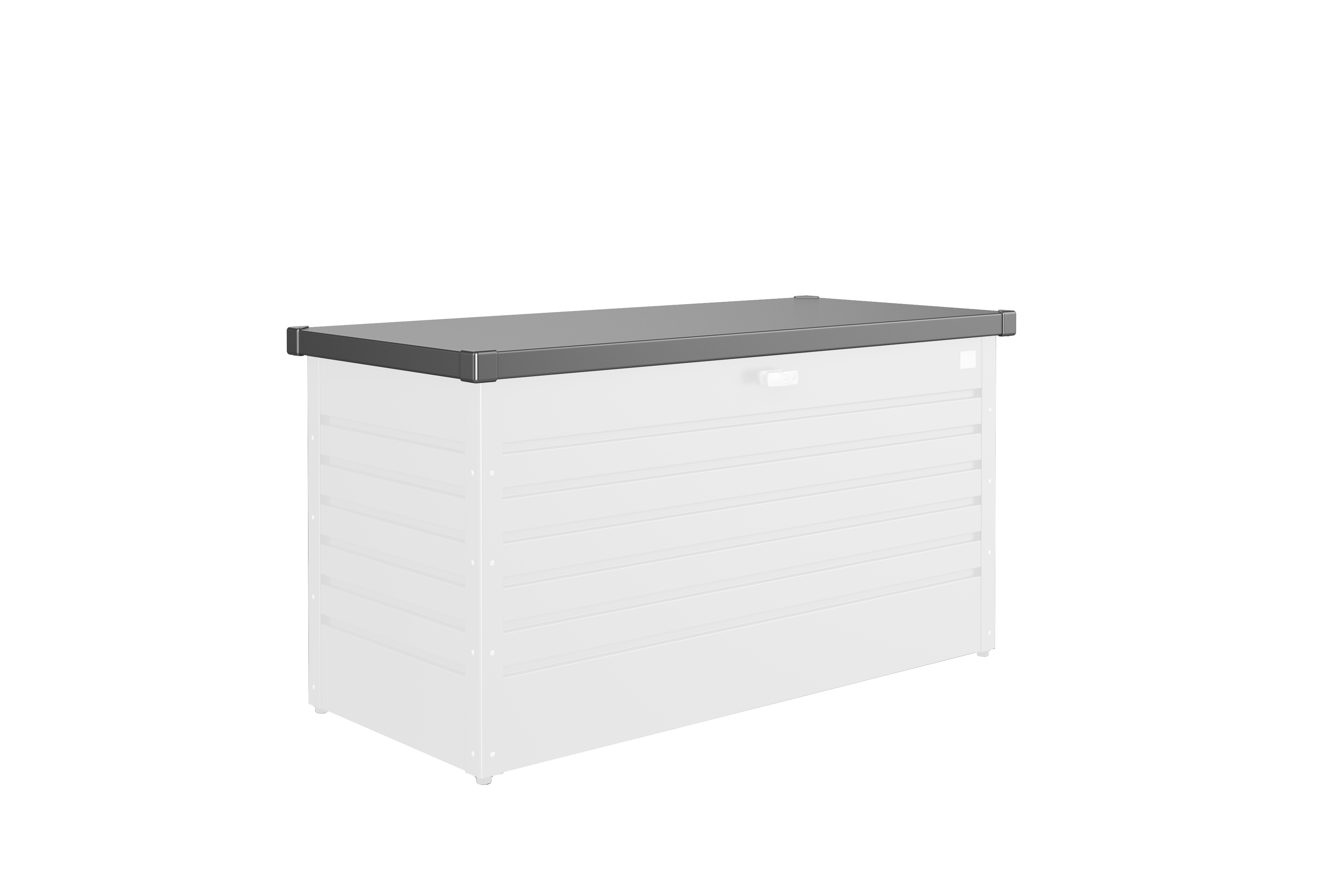 Biohort Deckel für Freizeitbox Metallbox Gr. 130 dunkelgrau-metallic X2400300