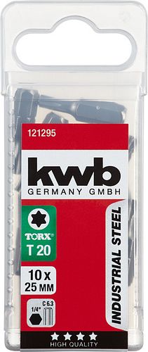 kwb 10 Bits 25mm Torx 20 Indus. SB 121295