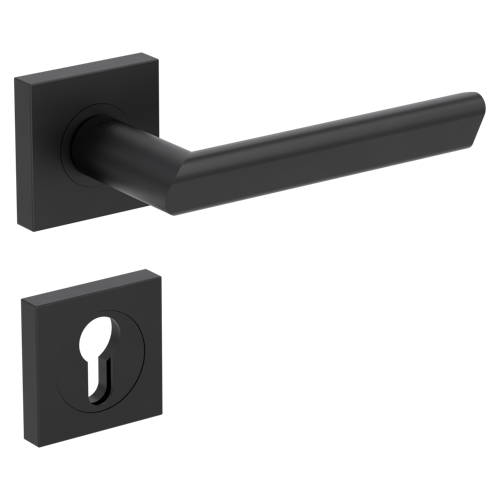 Griffwerk Türgriff TRI 134 - Schraubtechnik, eckig, Graphitschwarz