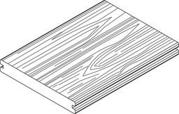 Handmuster OSMO MULTI-DECK Co-Extrudiert Terrassendiele Vollprofil Vintage Grau 20 x 145 mm 