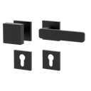 Vorschaubild Griffwerk Wechselgarnitur VAYA 265 MINIMAL MODERN fast2fix Fast2Fix  Rosetten eckig Knopf SQUARE Graphitschwarz R
