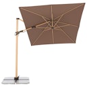 Vorschaubild doppler Pendelschirm ALU WOOD 300 x 220, Aluminium Esche-Optik / 100 % Polyester 180 g/m²