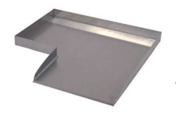 Ubbink Edelstahl Bachlauf Wolga 90° Ecke rechts