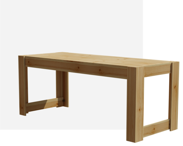  Ante Gartenmöbel-Set 2 inkl. 1 Tisch, 2 Hocker und 1 Bank