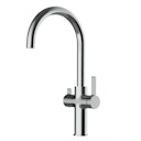 Vorschaubild 3 Wege Wasserhahn Küchenarmatur, FC, mit 360° schwenkbarem U-Auslauf, Verchromt