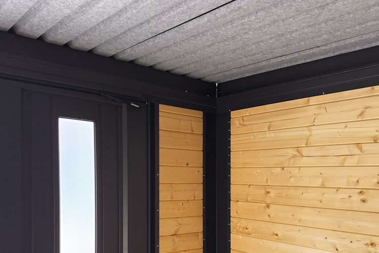 Wolff Finnhaus Metall-Holzgartenhaus Hybridhaus Alvar - 28 mm