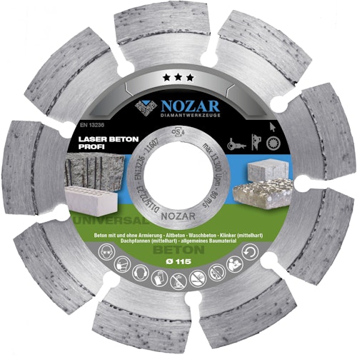 Nozar Diamant-Trennscheibe Laser Beton Profi