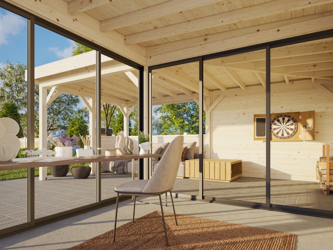 Palmako Carport/Pavillon Connect Lenna 24,9 m² Set 410 Slide