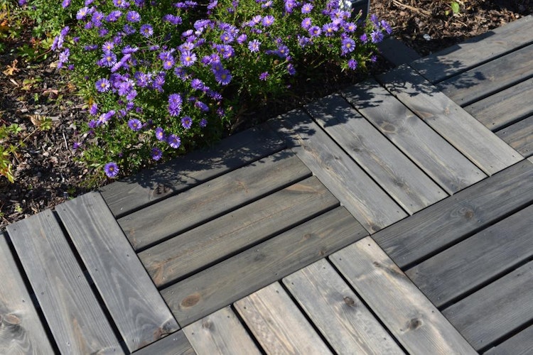 OSMO Holzrost LUND Grau / Oberfläche gebürstet