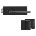 Vorschaubild Griffwerk PURISTO S -Graphitschwarz Ganzglastürbeschlagset -3-teiliger Bandsatz -mit Griff REMOTE -GSC -smart2lock