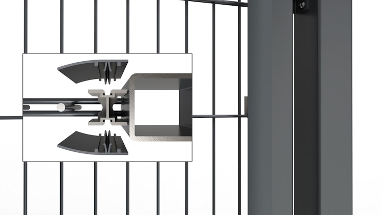 dz MAZUfix Klemmleisten-Set für Doppeltore 6/5/6