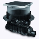 Vorschaubild KESSEL 80200S - Grundkörper / Reinigungsrohr Controlfix DN200 für Bodenplatte - schwarze Abdeckung