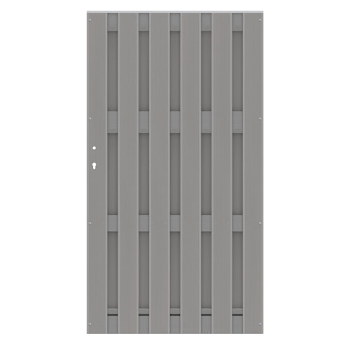 TraumGarten Jumbo WPC Alu-Design Einzeltor 980 x 1790 mm