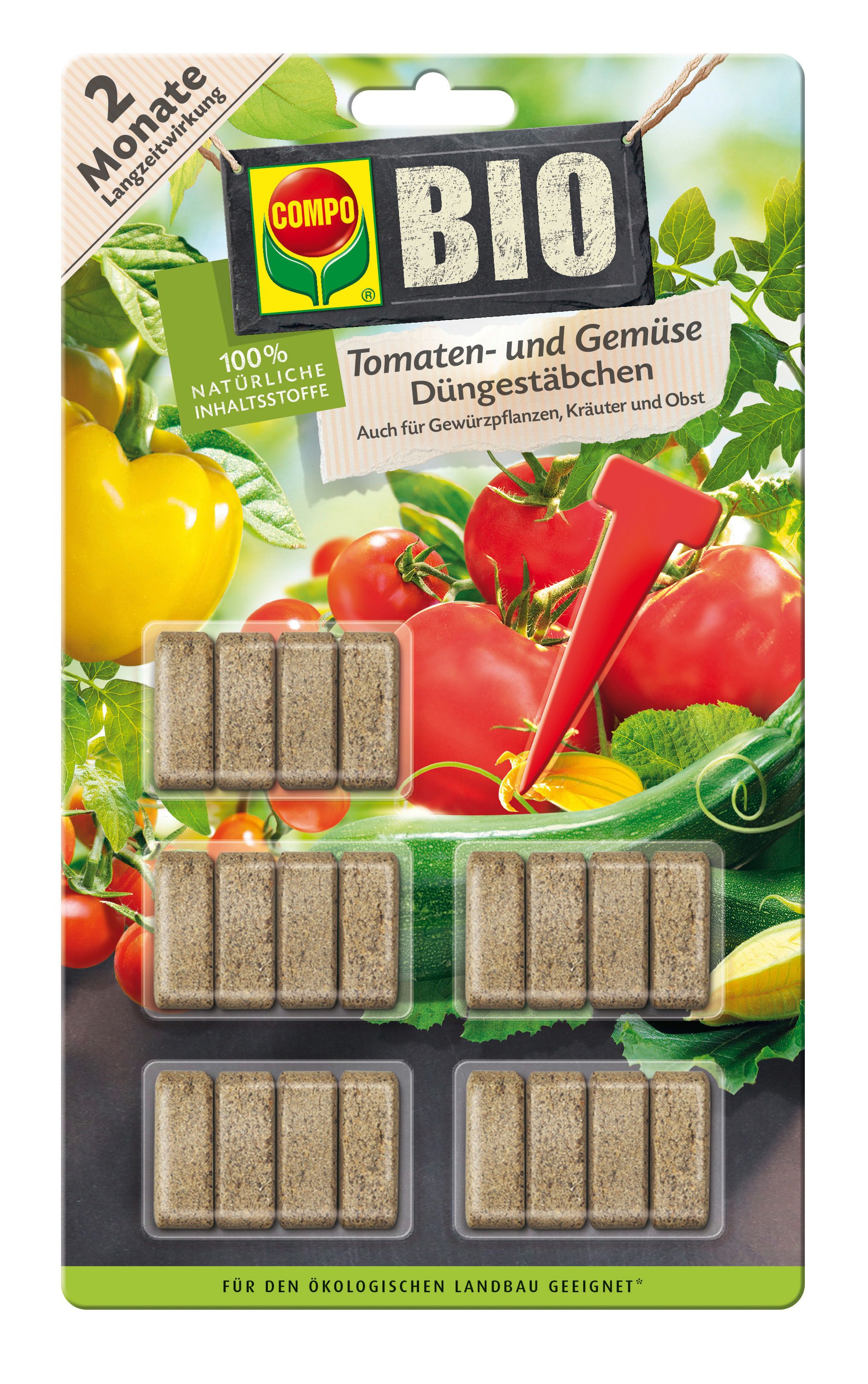 COMPO BIO Tomaten- und Gemüse Düngestäbchen