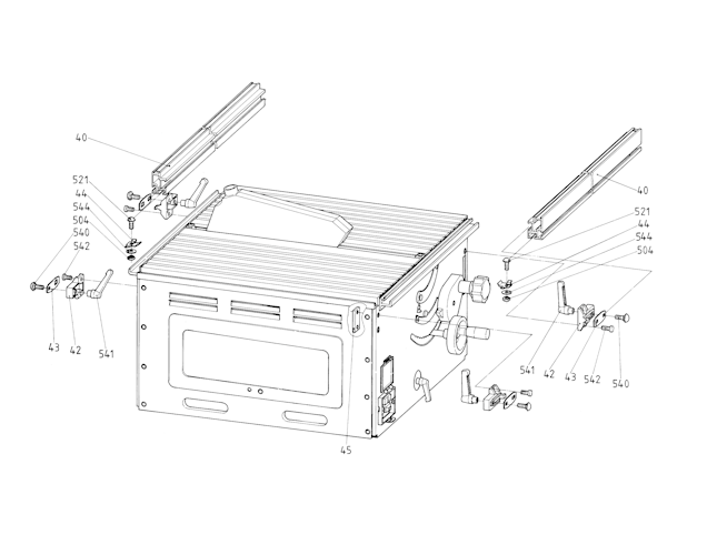 Metabo Schiebeschlitten PK 255