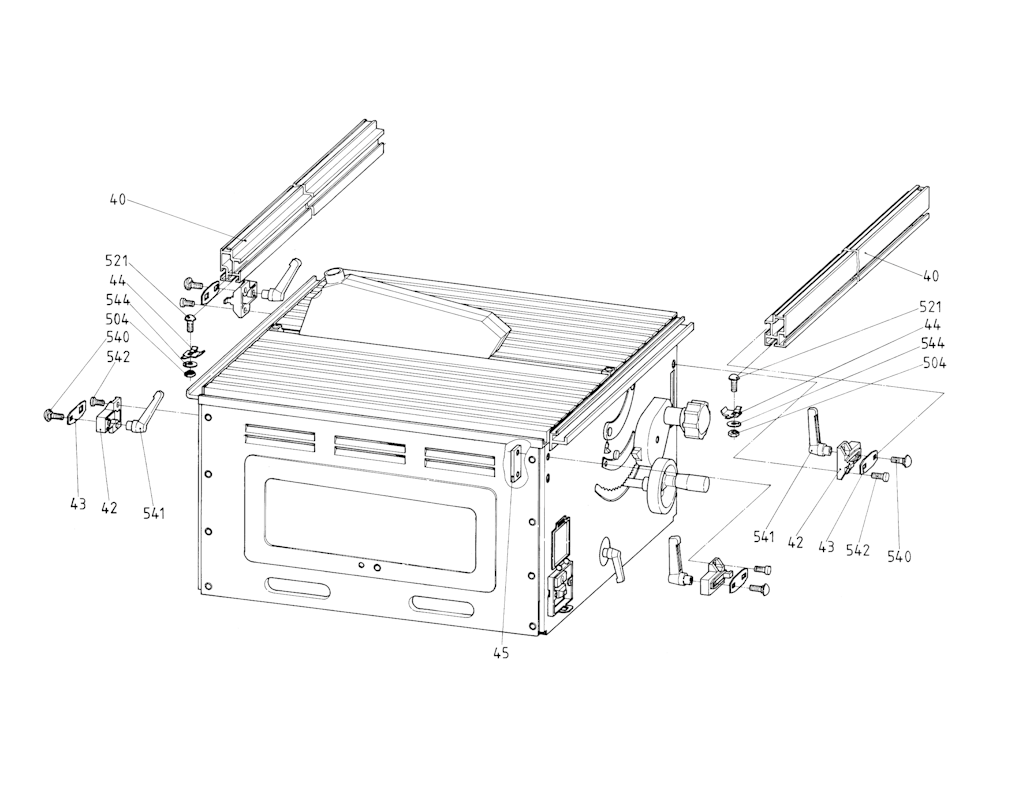 Explosionszeichnung Ersatzteile