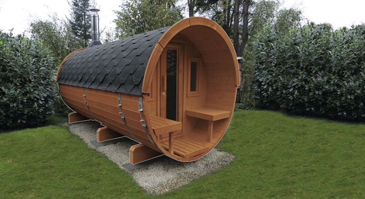 Wolff Finnhaus Saunafass Fasssauna 400 (2-Raum)