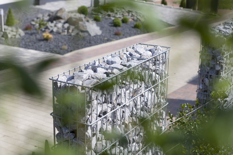 dz Gabionen-Korb JUMBO 1000 inklusive Pfosten zum Einbetonieren