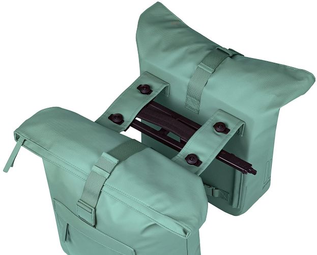 Basil Brooklyn Doppeltasche 41 l grün,silber