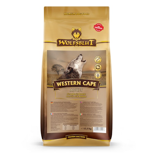 WOLFSBLUT Western Cape Strauß mit Banane Hundetrockenfutter