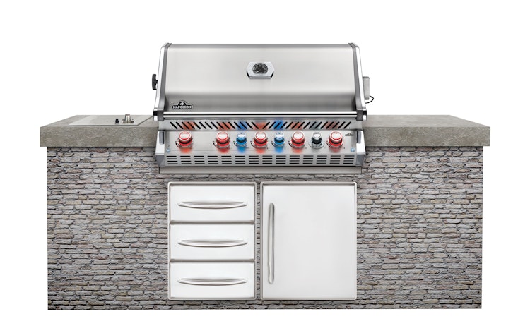 NAPOLEON Einbau-Gasgrill PRESTIGE PRO 665, Edelstahl inkl. Drehspieß