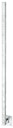 Alberts® Universalpfosten 70 mm Abstand feuerverzinkt zum Aufschrauben L 1150mm 