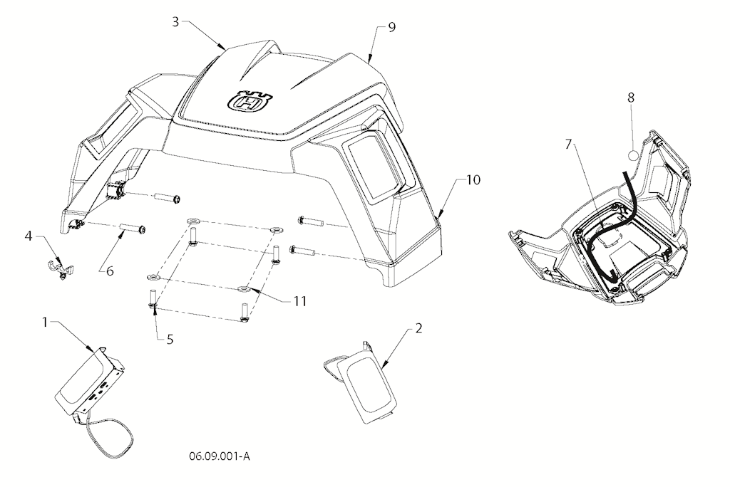 Explosionszeichnung Ersatzteile