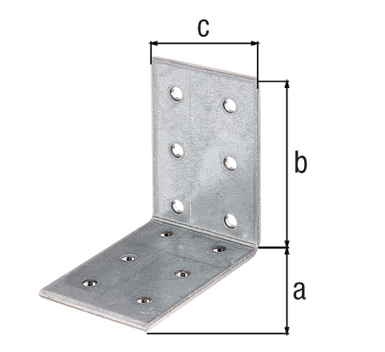 Lochplattenwinkel vz. 60x60x40x2,5 mm GP (15 St.)