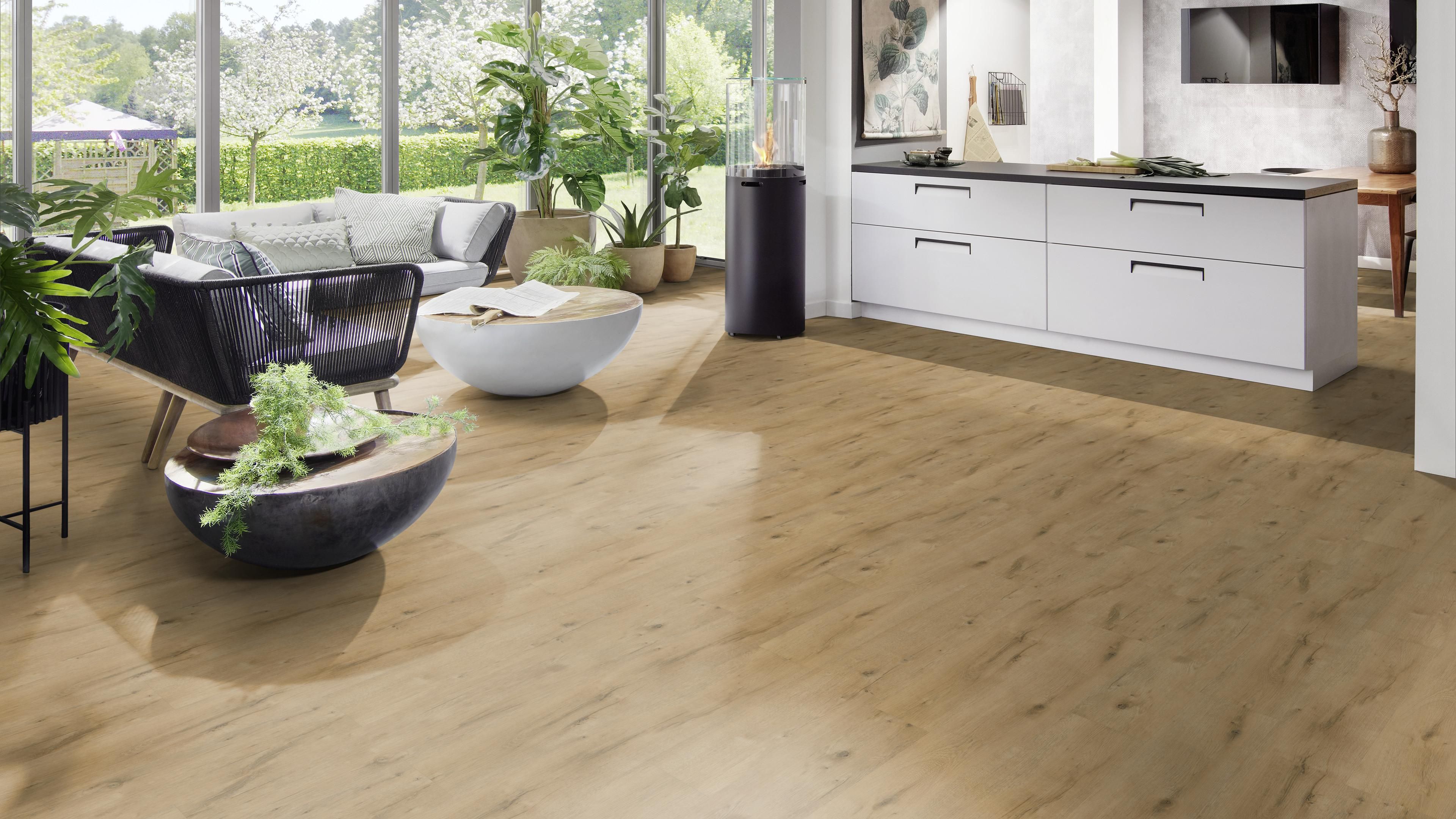 FIXED Eiche Hell Klebevinyl Landhausdielenoptik