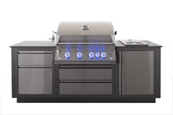 Napoleon Outdoor Küche OASIS Compact 105 inkl. Gas-Einbaugrill der Serie 700 und Einbau Sizzle Zone