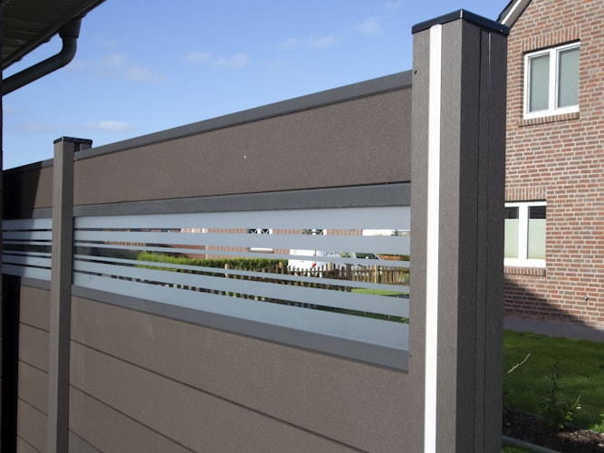 GroJa Solid Stecksystem Bausatz Quadratisch inkl. Glas-Designeinsatz 30cm