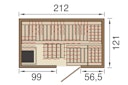 Vorschaubild Weka Infrarotkabine / Kombikabine Uppsala inkl. 3,6 kW Ofen inkl. Flächenstrahler