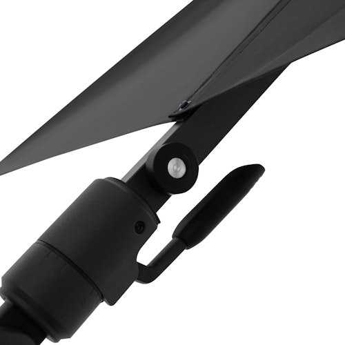 doppler Pendelschirm myZone 300 x 220 LED, Aluminium Anthrazit / 100 % Polyester 180 g/m²