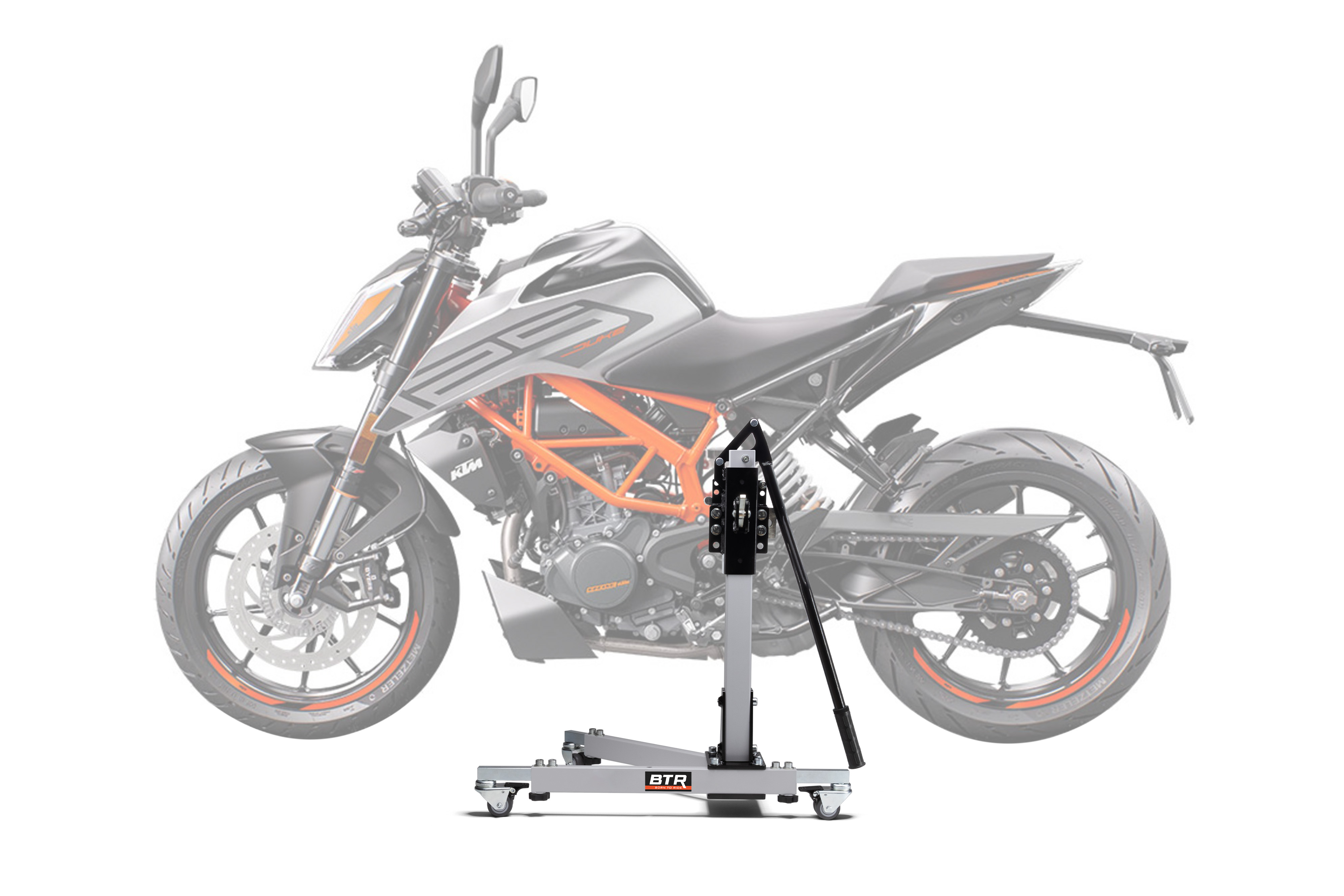 Zentralständer EVOLIFT® für KTM 125 Duke 11-23 Shadow Edition (Grundfarbe: Grau)