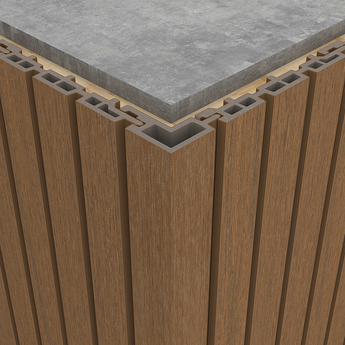 NewTechWood WPC Außeneckprofil 55 x 62 x 2900 mm