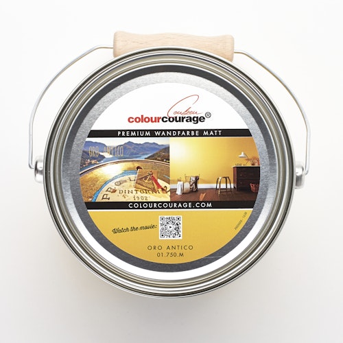 colourcourage® Premium Wandfarbe matt Oro Antico