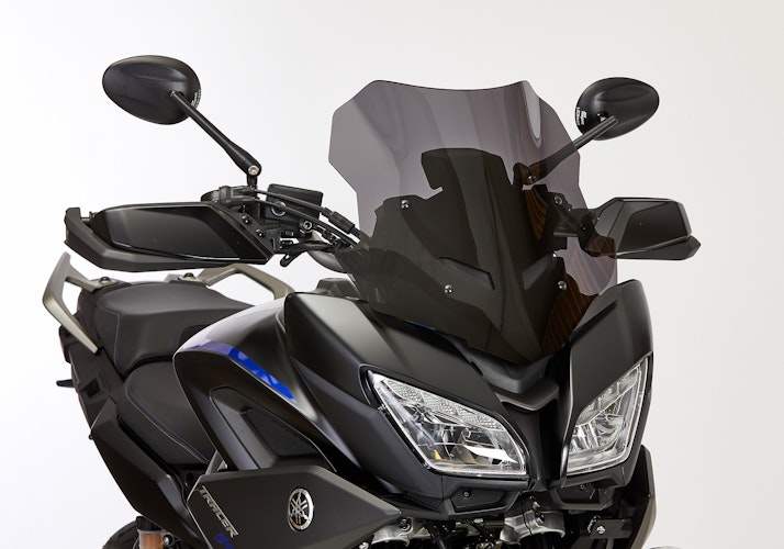 ERMAX Windschutzscheibe Sport Acrylic durchsichtig Schwarz getönt für YAMAHA Tracer 900