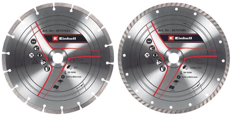 Einhell Winkelschleifer-Zubehör DIA-Trennsch-Set 230mm 2-tlg. 49797605